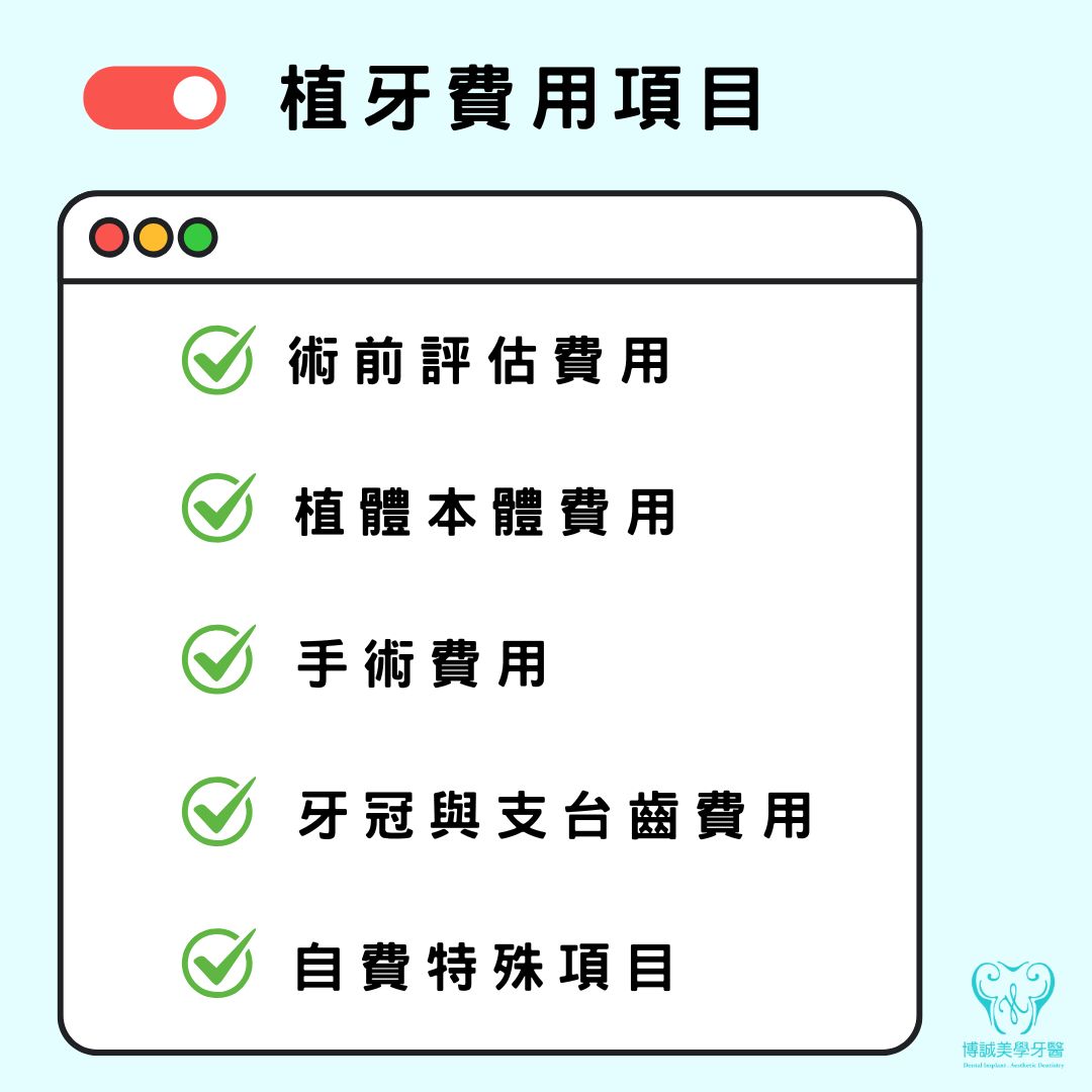 植牙費用可報稅嗎?一次搞懂牙科治療與醫療扣除額規則 2 植牙費用項目